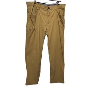 ORVIS Mens Outdoor Cargo‎ Pants 40x30 Mustard Stretch Performance Travel Utility